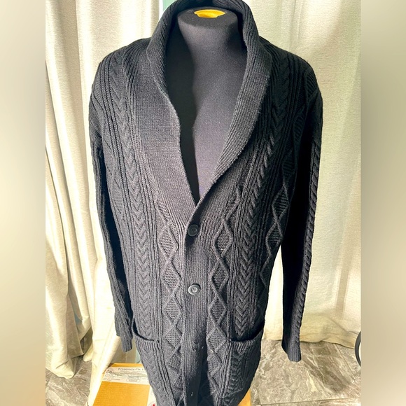 Reverse Long Cardigan black L/XL - Picture 1 of 4